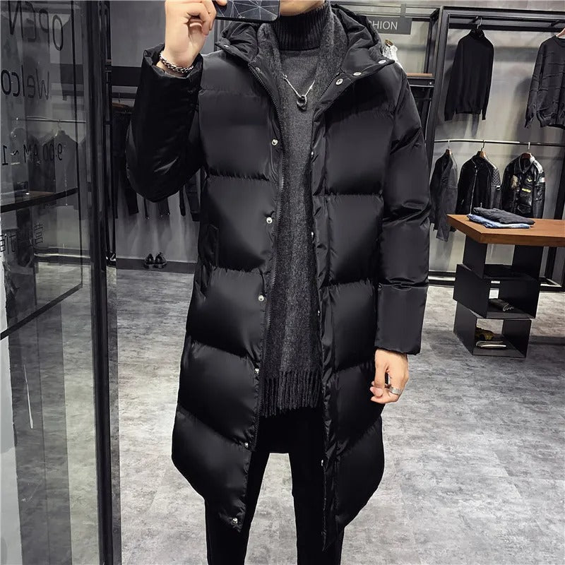 Warm Quilted Puffer Coat for Men