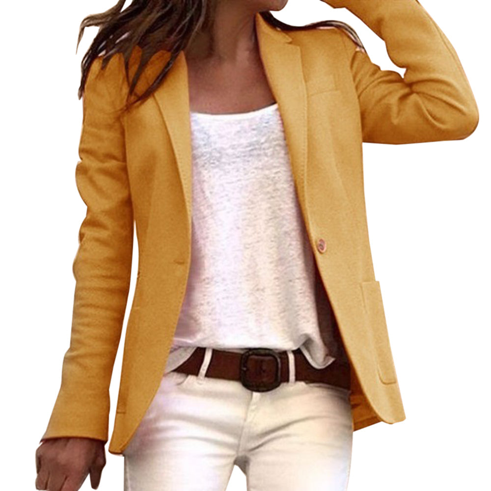 Classic Fit Women's Blazer with Simple Design