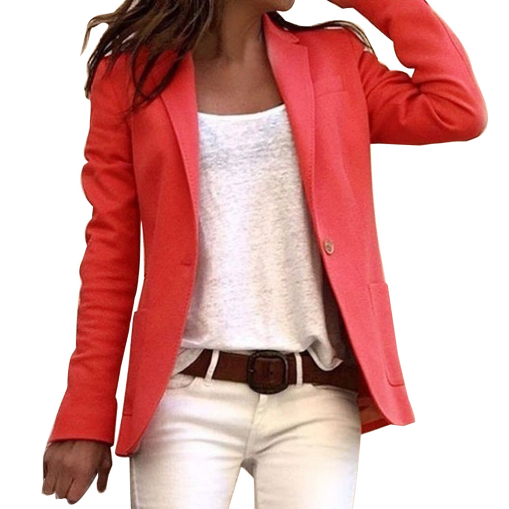 Classic Fit Women's Blazer with Simple Design