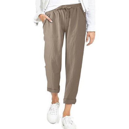 Casual Lightweight Mens Summer Pants Straight Leg Style