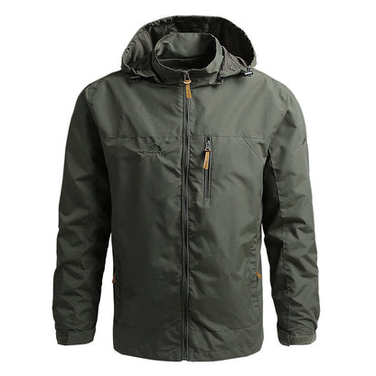 Waterproof Men's Breathable Zip Up Jacket
