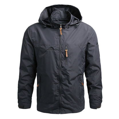 Waterproof Men's Breathable Zip Up Jacket