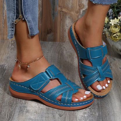 Vintage Style Comfortable Wedge Sandals