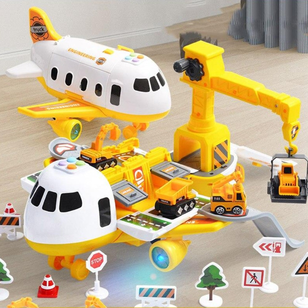 Ultimate Airplane Playset with 20 Piece Vehicle Set