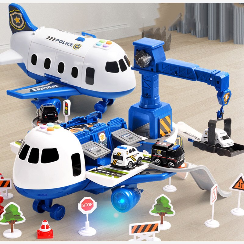 Ultimate Airplane Playset with 20 Piece Vehicle Set