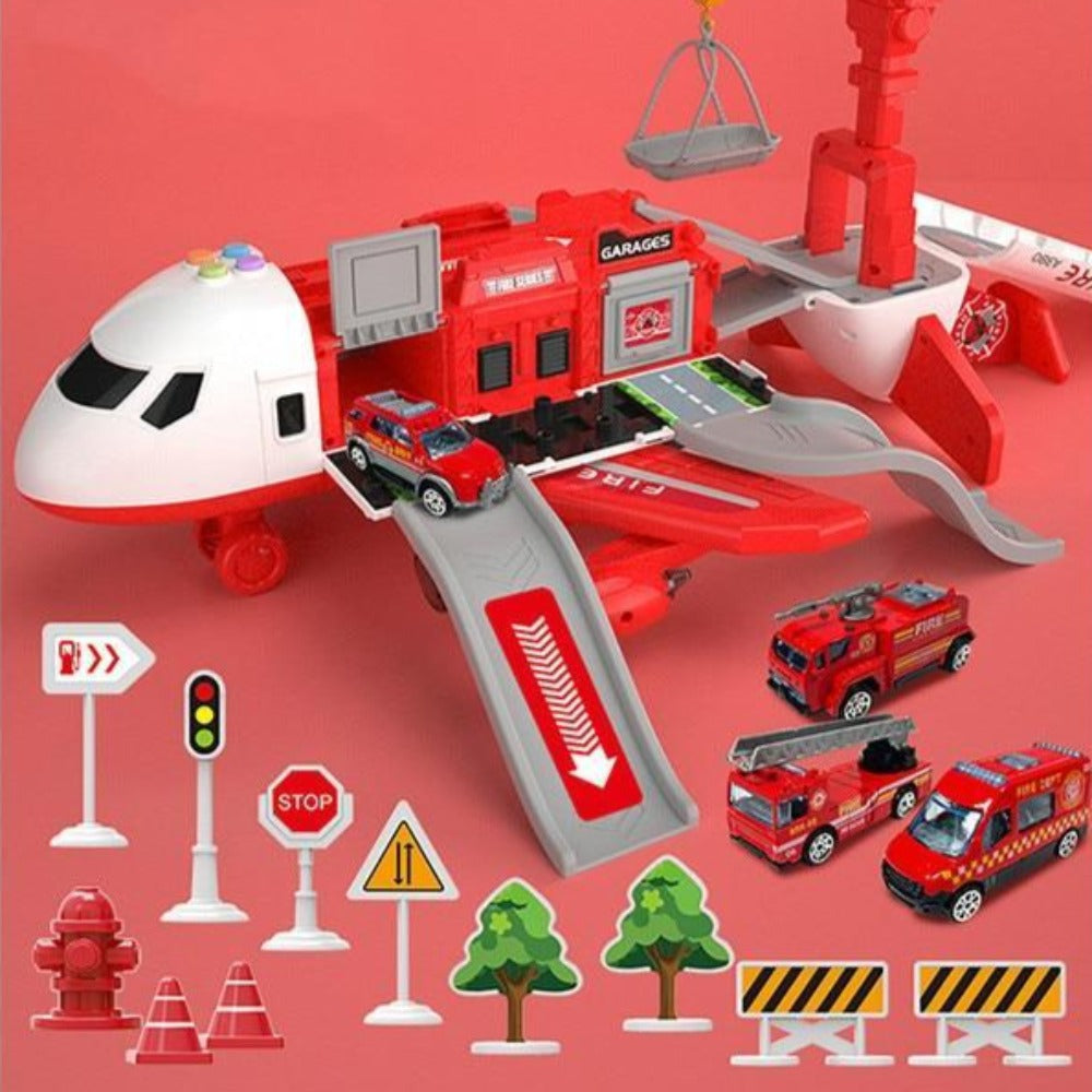 Ultimate Airplane Playset with 20 Piece Vehicle Set