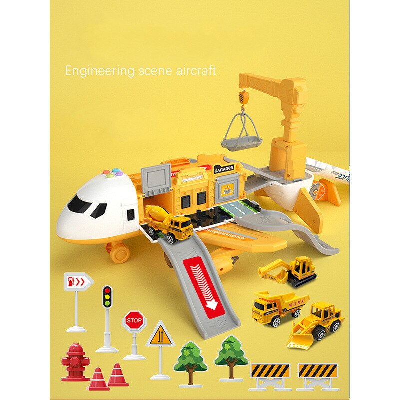 Ultimate Airplane Playset with 20 Piece Vehicle Set