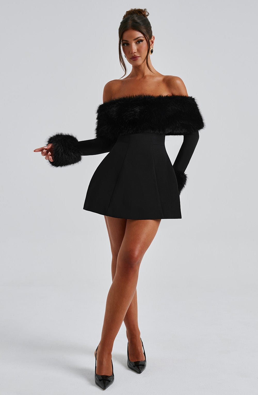 Eliza | Luxurious Fur Dress