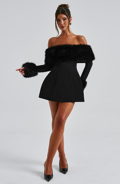 Eliza | Luxurious Fur Dress