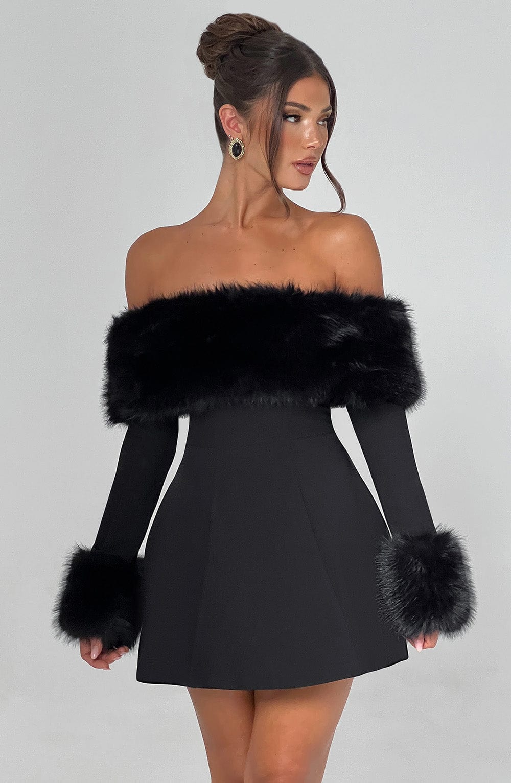 Eliza | Luxurious Fur Dress