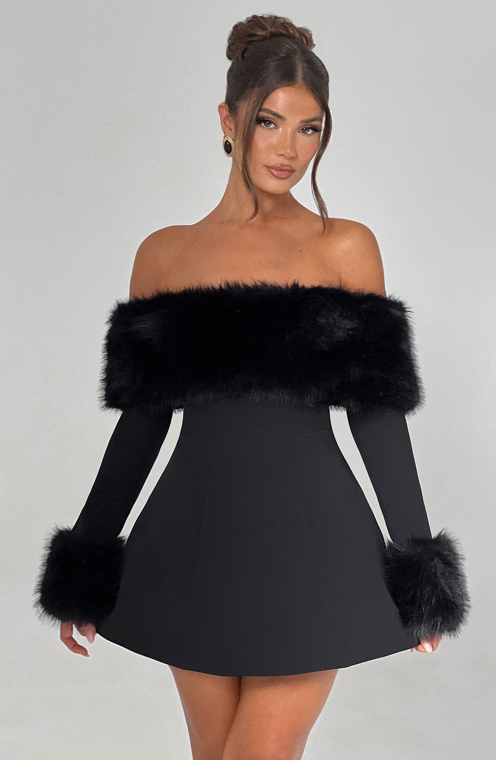 Eliza | Luxurious Fur Dress