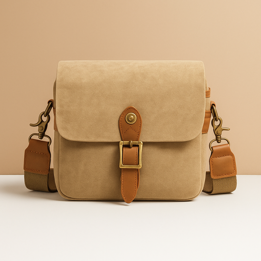Classic Leather Camera Backpack for Men - Luxivelle