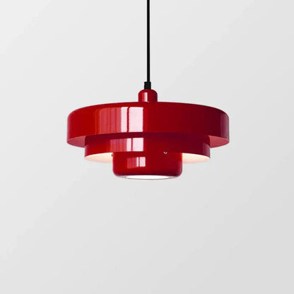 "Vintage LED pendant light with classic metal and elegant finish, available in vibrant colors for interior spaces."