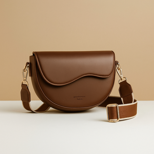 Classic Red Leather Crossbody Purse - Luxivelle