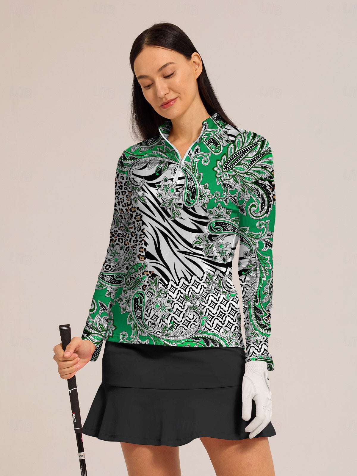 Outdoor Sport Quarter Zip Golf Shirt UPF 50 Protection - Luxivelle