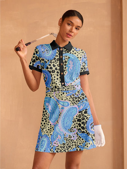 Fun Animal Print Knee Length Casual Dress - Luxivelle