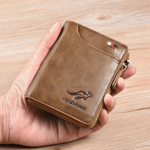 Premium Mens Leather RFID Blocking Wallet - Luxivelle