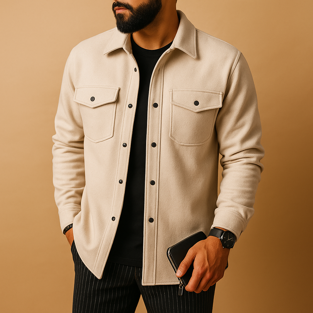 Cozy Plaid Mens Long Sleeve Button Shirt - Luxivelle
