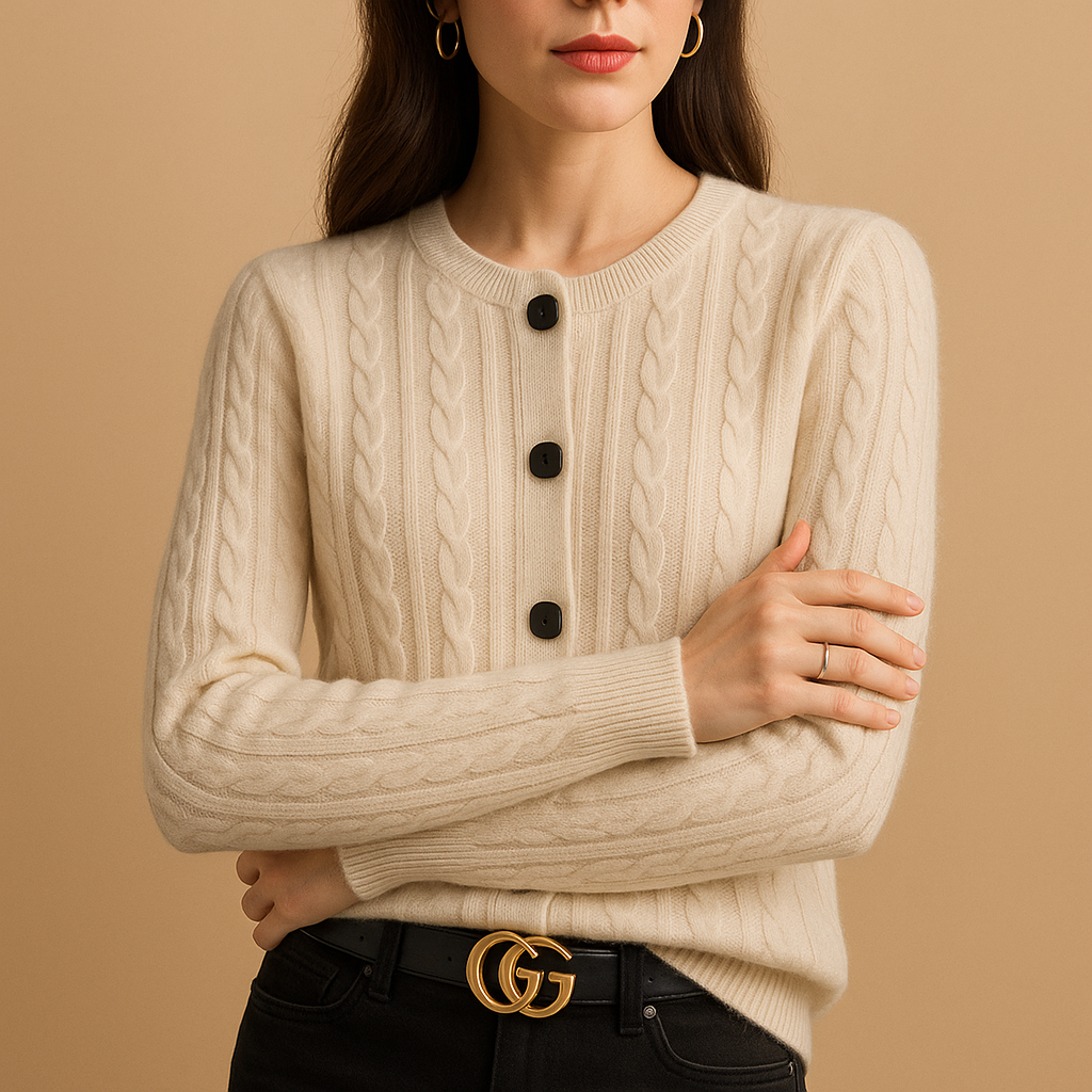 Cozy Ladies Woolen Button Vest - Luxivelle
