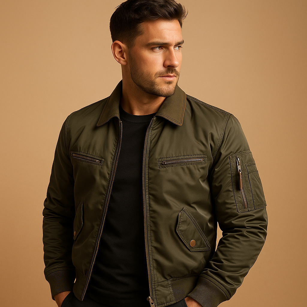 Waterproof Men's Lightweight Bomber Jacket - Luxivelle