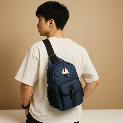 Men’s water-resistant crossbody travel bag with breathable strap, water bottle holder, and stain-proof finish for outdoor and urban adventures.