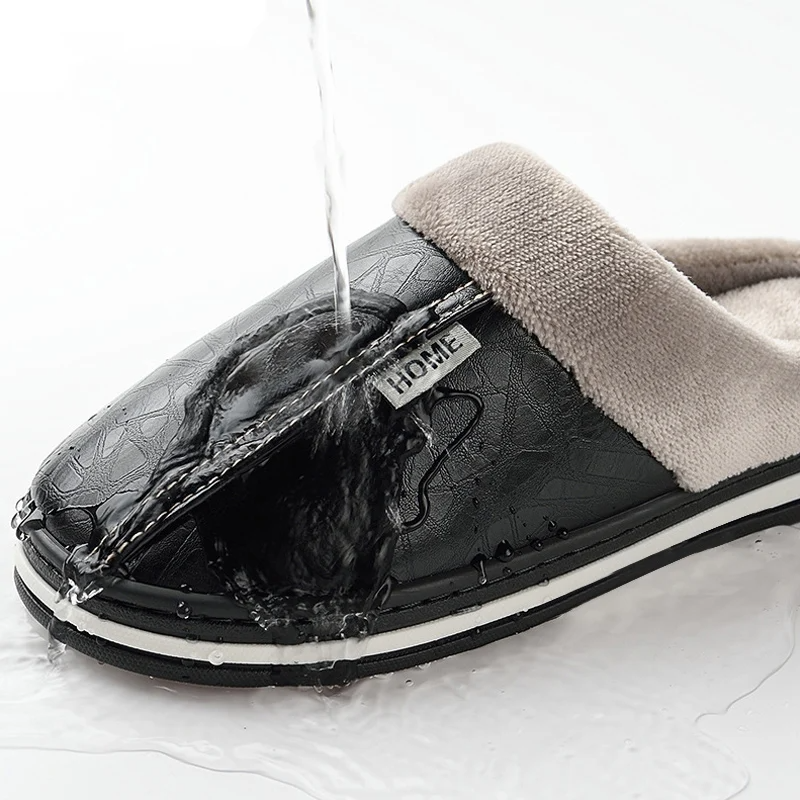 Men's Classic Faux Fur Slip On Sandals