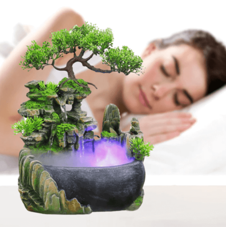 Soothing Desktop Water Fountain with LED Light