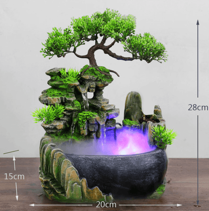 Soothing Desktop Water Fountain with LED Light
