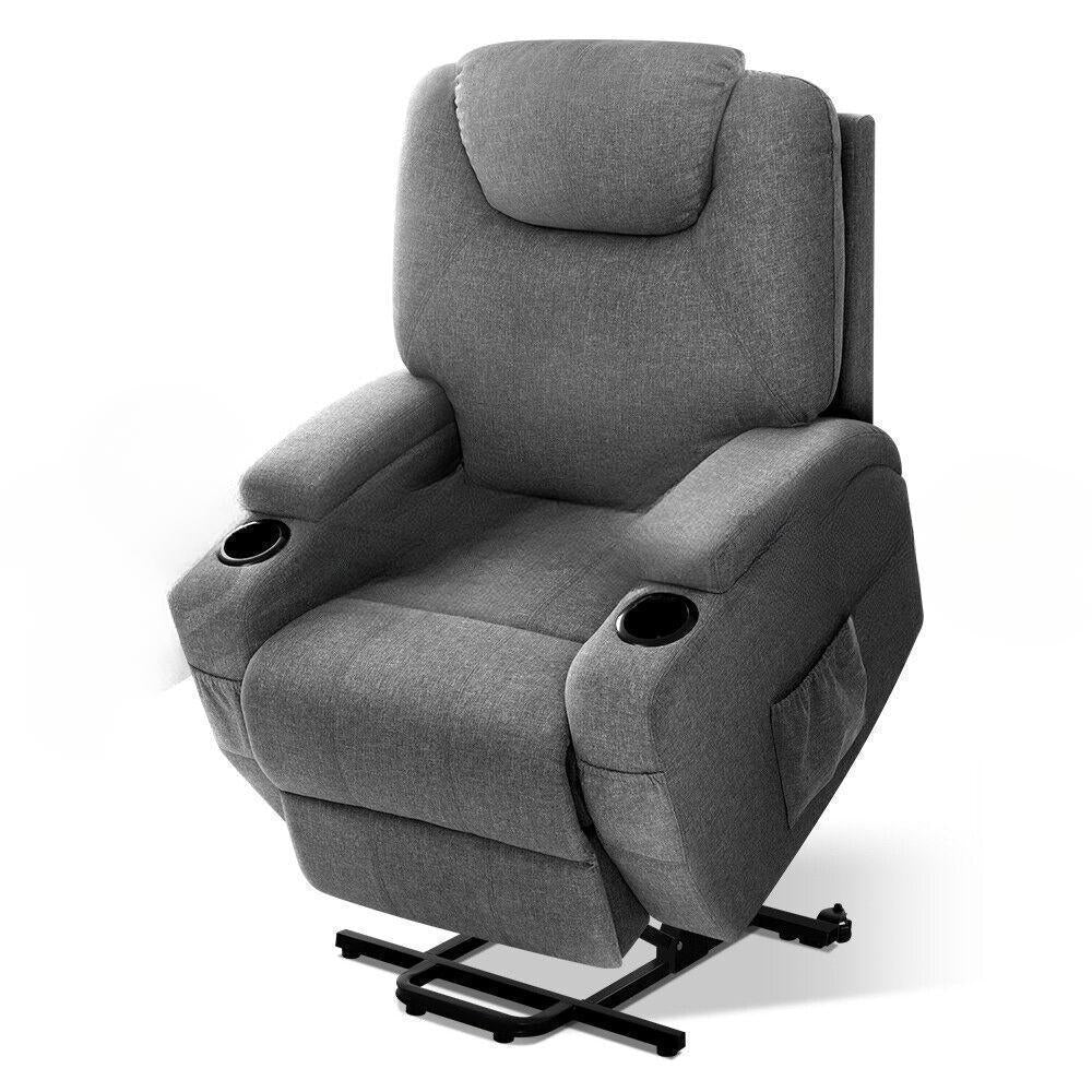 Heated Massage Recliner Chair with Footrest - Luxivelle