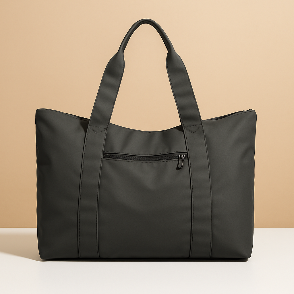 Waterproof travel shoulder tote bag for women with anti-theft pocket, zippered closure, and luggage strap—ideal for commuting, travel, and everyday style.