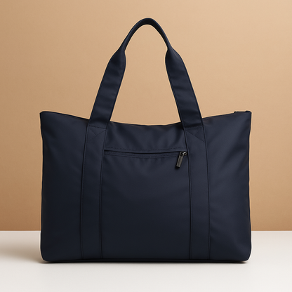 Waterproof travel shoulder tote bag for women with anti-theft pocket, zippered closure, and luggage strap—ideal for commuting, travel, and everyday style.