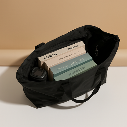 Waterproof travel shoulder tote bag for women with anti-theft pocket, zippered closure, and luggage strap—ideal for commuting, travel, and everyday style.