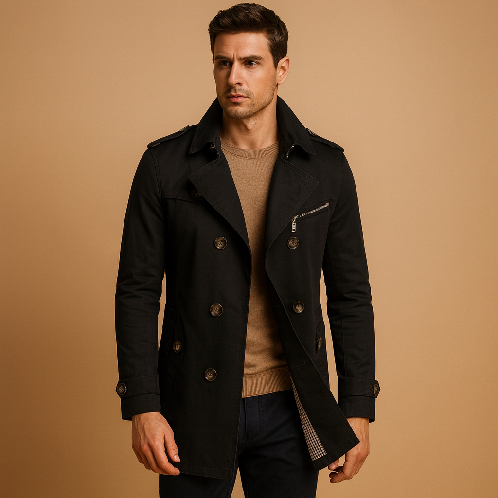 Waterproof Mens Classic Raincoat - Luxivelle