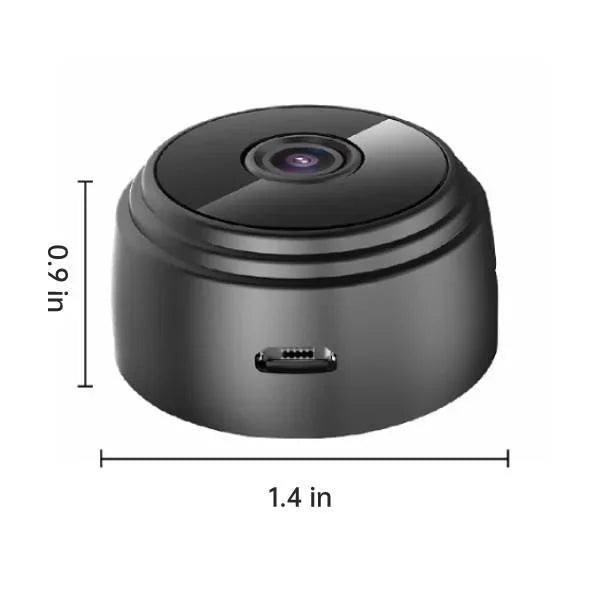 Waterproof wireless backup camera for RVs and trailers, black, with 360° bracket and night vision, enhances reversing safety.