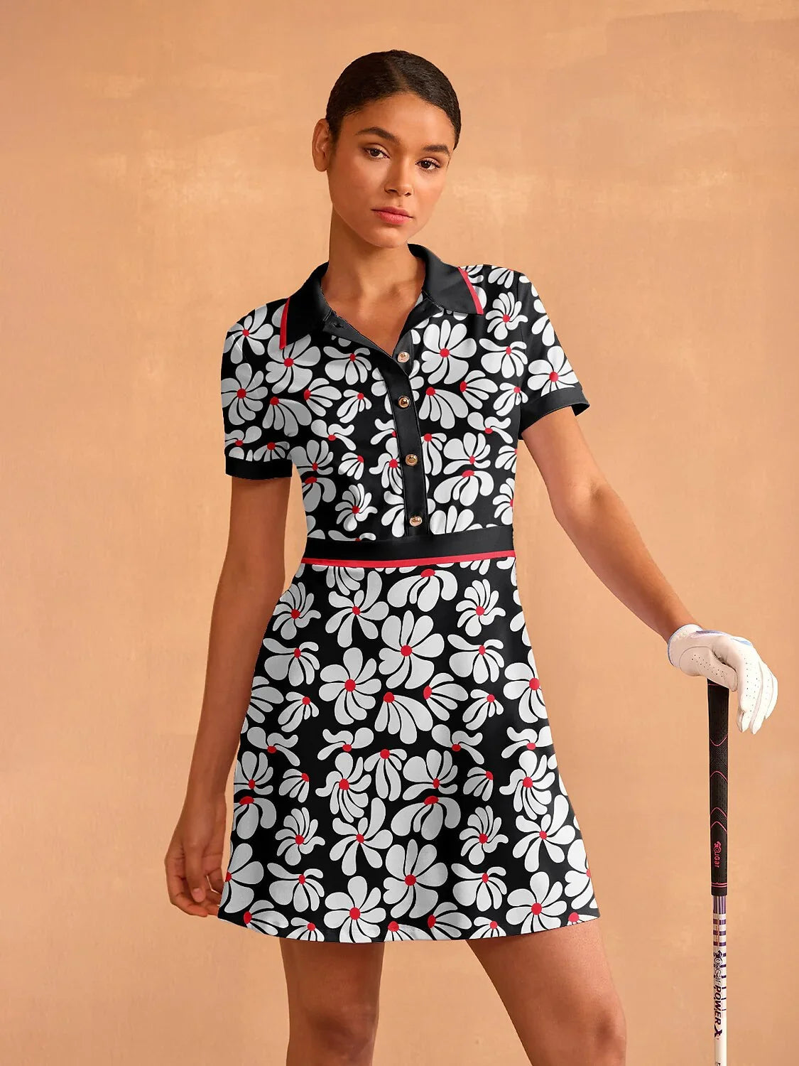 Floral Summer Short Sleeve Midi Dress - Luxivelle