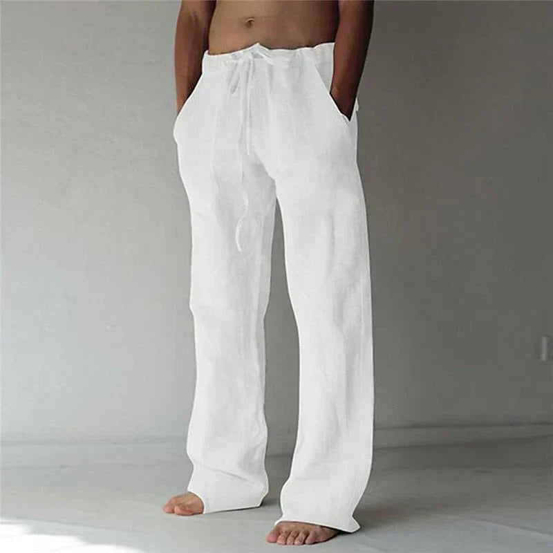Relaxed Fit Mens Summer Pants Lightweight Breathable Beach Trousers - Luxivelle