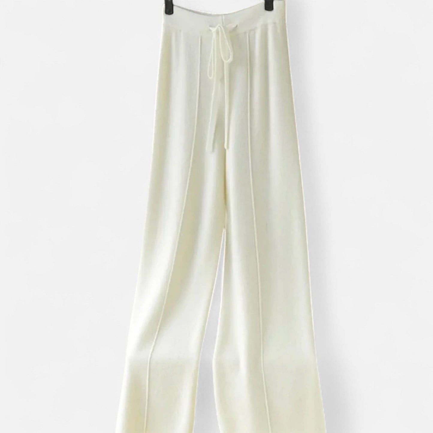 Comfortable Wool Flared Leg Knit Pants