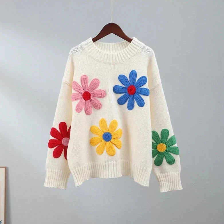 Alice | Modern floral sweater