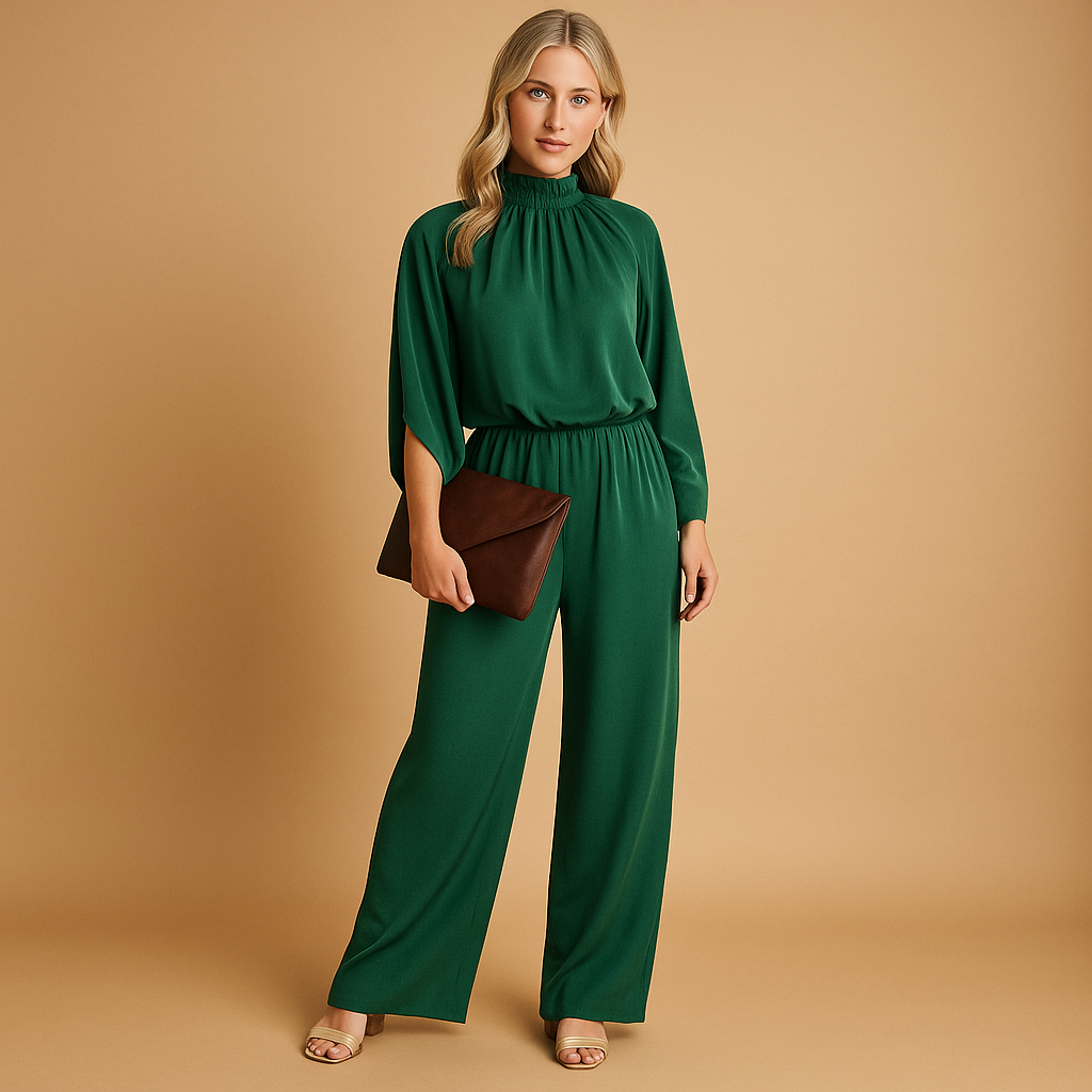Flowy Women's Long Sleeve Jumpsuit - Luxivelle