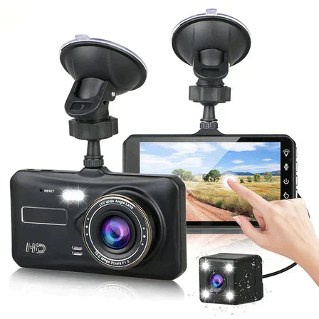 HD Dual Car Camera with Night Mode & Wide Angle Lens - Luxivelle