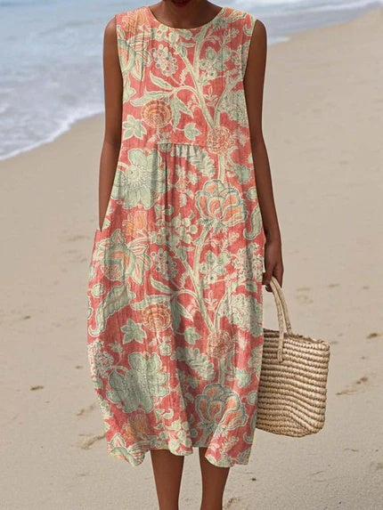 Classic Flower Women's Summer Dress - Luxivelle