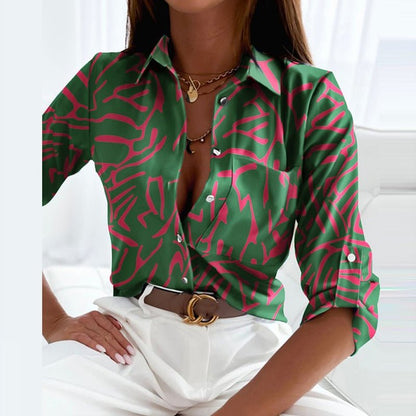 Ladies Classic Cotton Long Sleeve Button Shirt