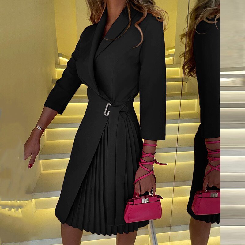 Ladies' Classic Waist Belt Dress