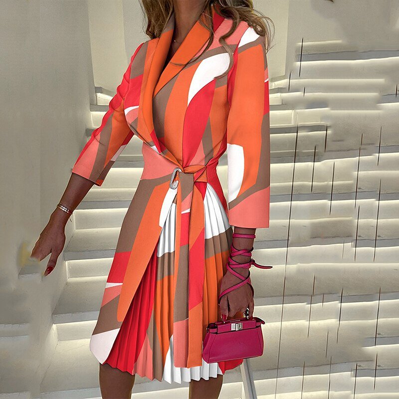 Ladies' Classic Waist Belt Dress