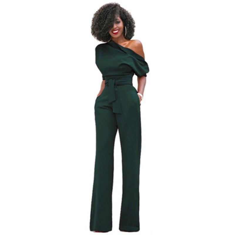 Ladies' Cold Shoulder One Piece Jumpsuit
