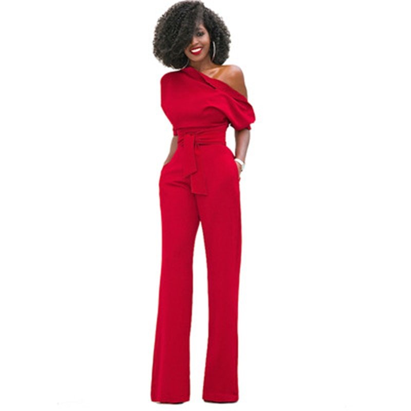 Ladies' Cold Shoulder One Piece Jumpsuit