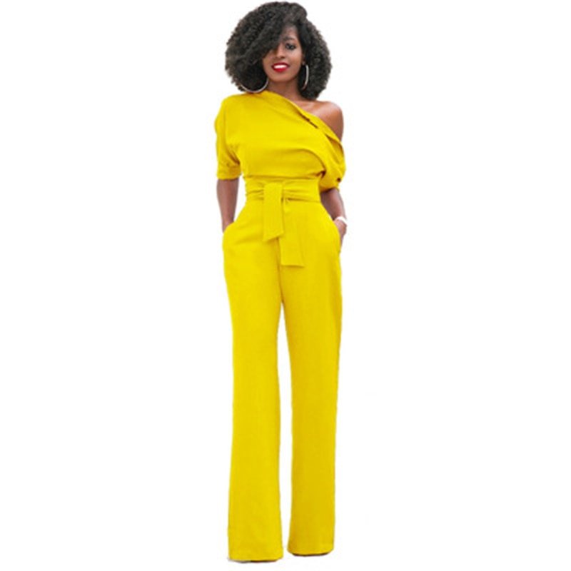 Ladies' Cold Shoulder One Piece Jumpsuit