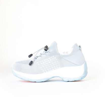 Comfortable White Arch Support Sneakers - Luxivelle