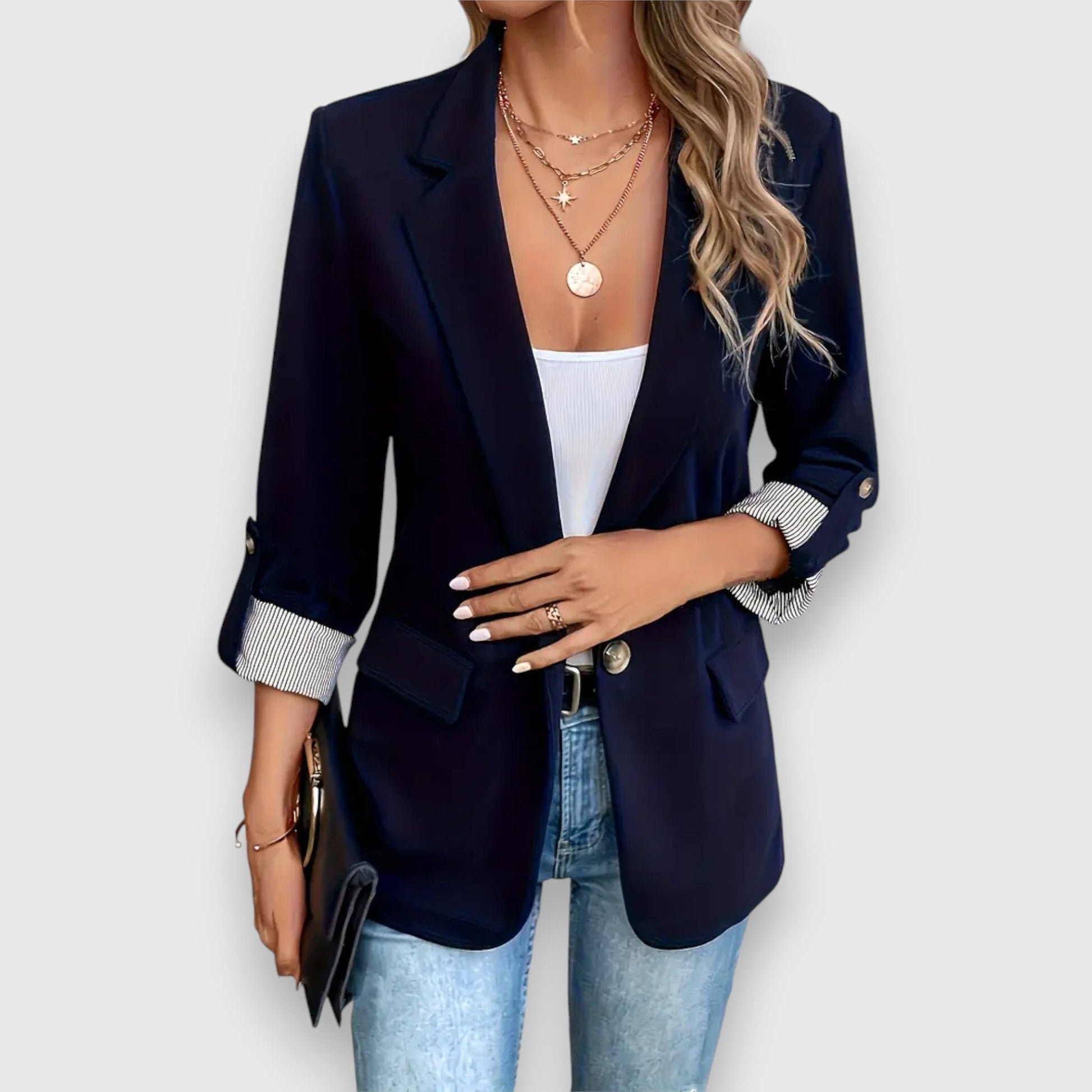 Classic Fit Women's Tailored Blazer Jacket - Luxivelle