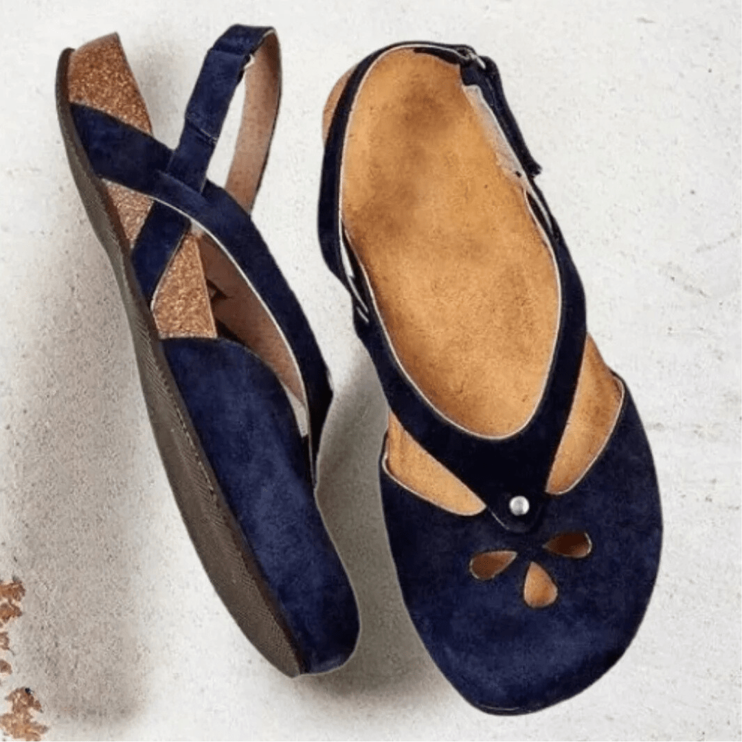 Women's Closed - Toe Slingback Sandals - Elegant Summer Style - Lexians